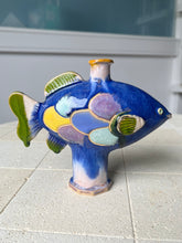 Load image into Gallery viewer, Fish vase (mix blue)
