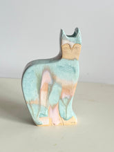 Load image into Gallery viewer, cat vase (pink mint white)
