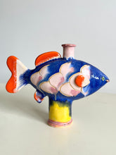 Load image into Gallery viewer, Fish vase (blue)
