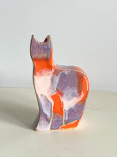 Load image into Gallery viewer, cat vase (pink and orange)
