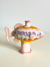 Load image into Gallery viewer, small Fish vase (colourful)

