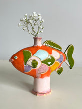 Load image into Gallery viewer, Fish vase (orange)
