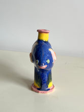 Load image into Gallery viewer, small Fish vase (blue)
