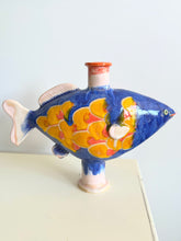 Load image into Gallery viewer, Large Fish Vase (Blue)
