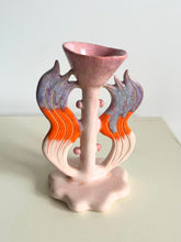 Load image into Gallery viewer, flower jewellery stand (pink orange)
