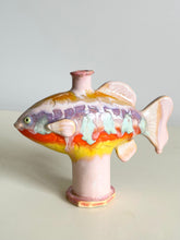 Load image into Gallery viewer, small Fish vase (colourful)
