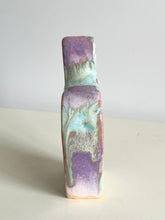 Load image into Gallery viewer, cat vase (purple and mint)
