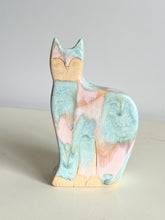 Load image into Gallery viewer, cat vase (pink mint white)
