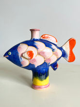 Load image into Gallery viewer, Fish vase (blue)
