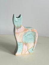 Load image into Gallery viewer, cat vase (pink mint white)
