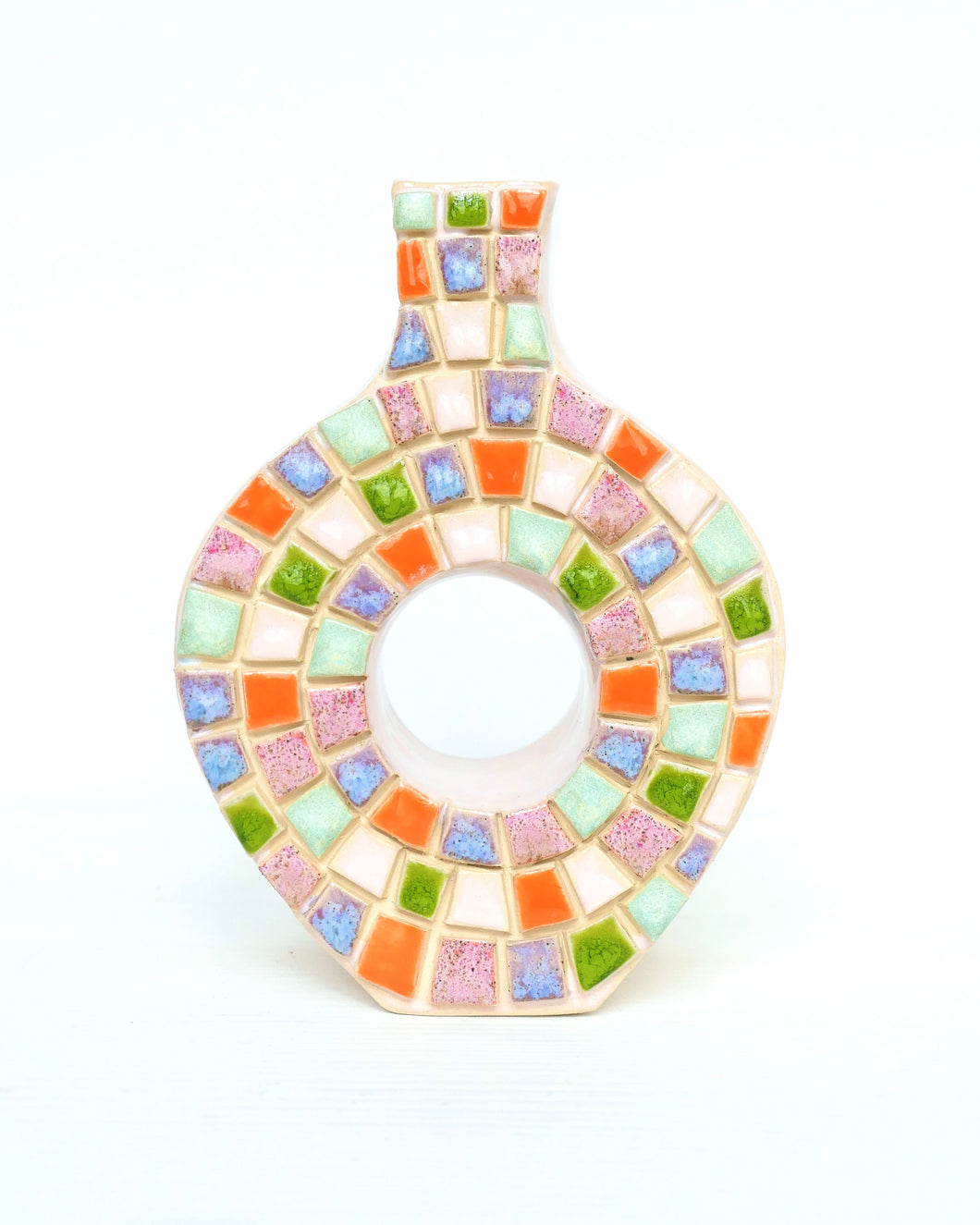 tiling donuts vase (colorful)